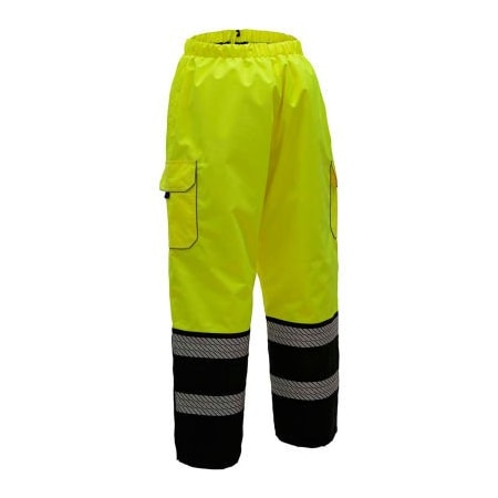 Gss Safety GSS Safety 8711 Quilted Pants, Class E, Lime/Black, L/XL 8711-L/XL